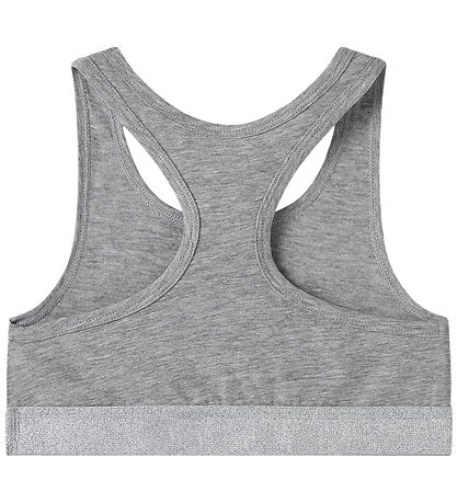 Name It Top - Nein - NkfShort - 2er-Pack - Black mit Grey Melang