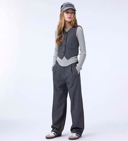 Molo Trousers - Alvina - Grey Silver Check