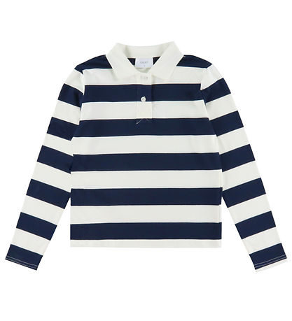 Grunt Poloshirt - GrAnte - Navy/Wit Gestreept