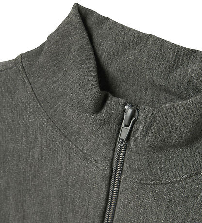 LMTD Cardigan - NlfLonja - Mörkgråmelerad