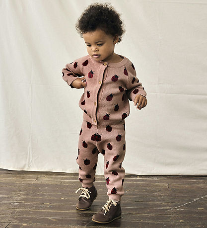 Lil' Atelier Byxor - Stickad - NbfLulio - Misty Rose