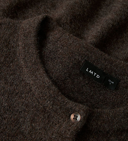 LMTD Cardigan - Prjónað - Núll - NlfLodet - Chocolate Brown