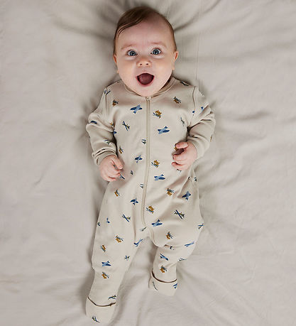 Name It Pyjamasdräkt - 2-pack - NOOS - NbmNightsuit - Peyote/W/T