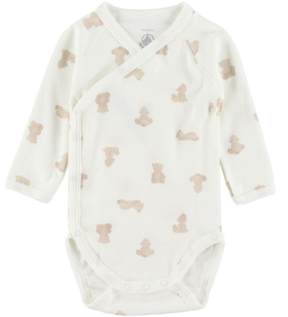 Petit Bateau Yo Bodysuit l/s - 3- pack - White