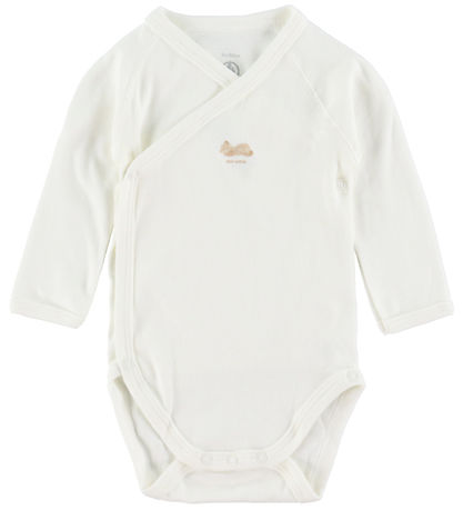 Petit Bateau Yo Bodysuit l/s - 3- pack - White