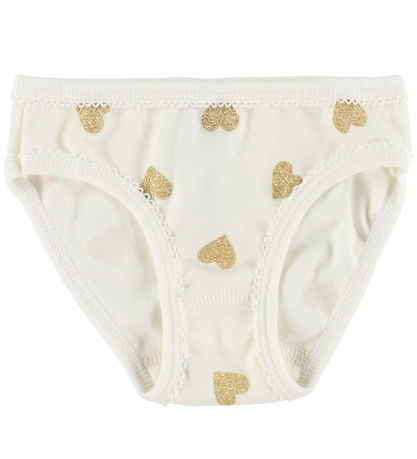 Petit Bateau Slips - 3er-Pack - Weiß/Rot