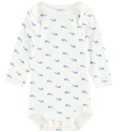 Petit Bateau Body l/ä - 3-pack - Blå/Vit