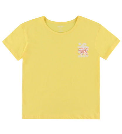 Roxy Stuttermabolur - Lily Regular Nótt - Lemon Drop