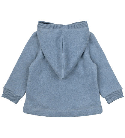 Mikk-Line Fleecepullover - Faded Denim Melange