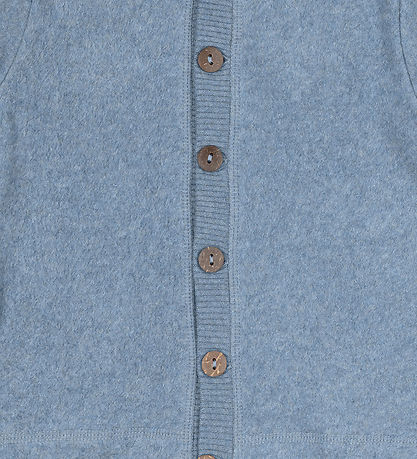 Mikk-Line Fleecepullover - Faded Denim Melange