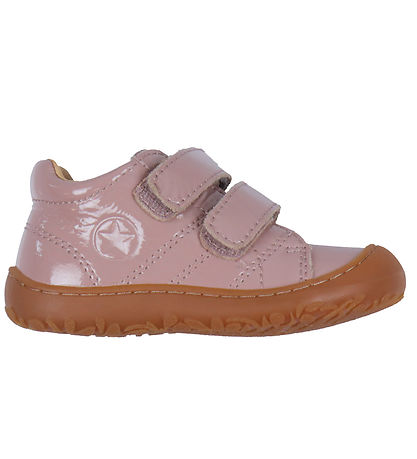 Bisgaard Fyrstu skórnir - Hale V Berfættur - Rose Patent