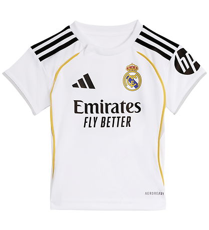 adidas Performance Fótboltabúningur - Real Madrid - Hvítt M. Lóg