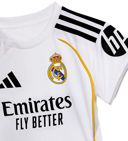 adidas Performance Fótboltabúningur - Real Madrid - Hvítt M. Lóg