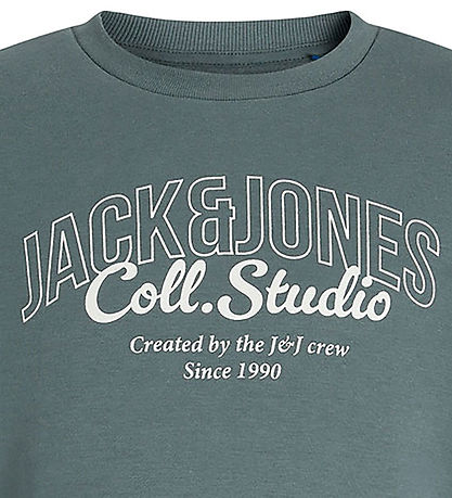 Jack & Jones Collegegenser - JjMakoto - Uvær/BIG Trykk