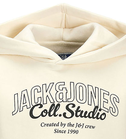 Jack & Jones Kapuzenpullover - JjMakoto - Antique White/BIG Prin