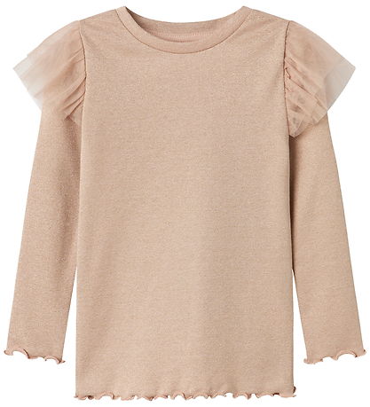 Name It Blússa - NmfLulla - Glansandi Lilac/Lurex