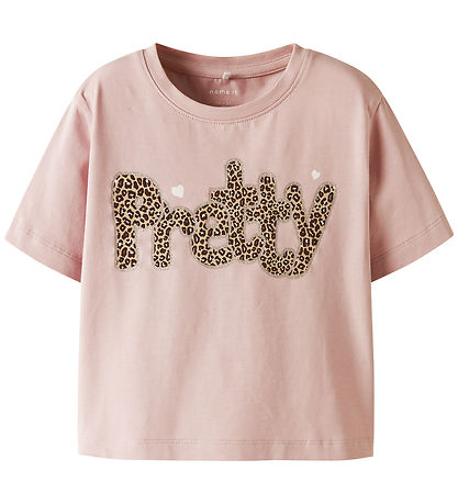 Name It T-shirt - NmfLeoanja - Burnished Lilac w. Print