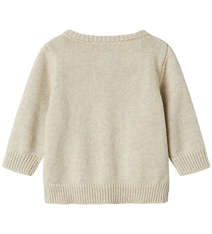 Name It Cardigan - Knitted - NbfLinie - Peyote Melange w. Print