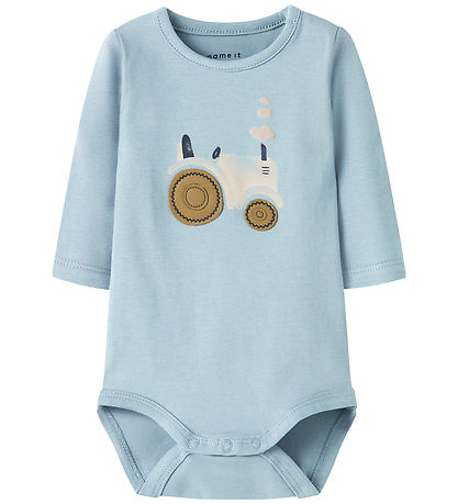 Name It Samfella l/e - NbmLife - Dusty Blue M. Dráttarvél