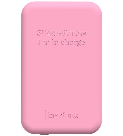 Kreafunk Power Bank - toCHARGE Qi - Fresh Pink - 5,000mAh