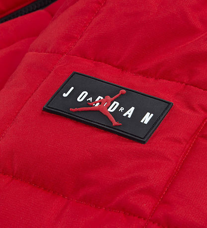 Jordan Vadderad jacka - Essential Puffer - Gymröd