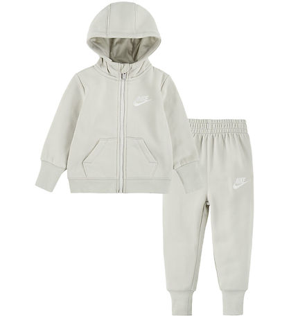 Nike Sweat Set - Cardigan/Sweatpants - Light Bone