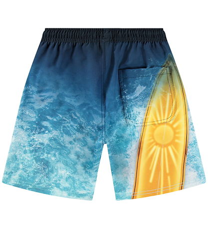 Molo Sund stuttbuxur - UV50+ - Nilson - Surf Art Blue Chill