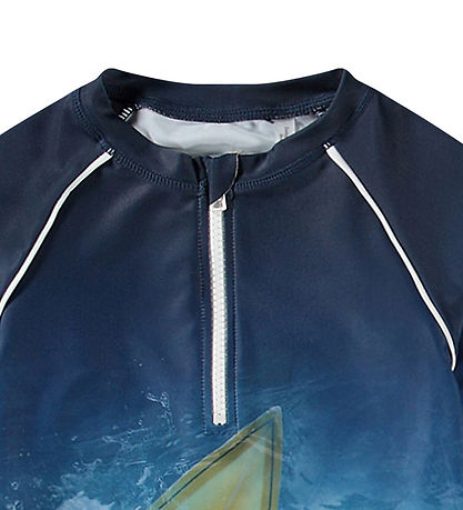 Molo Swim Top - UV50+ - Noble - Surf Art Blue Chill