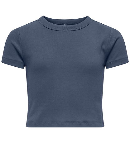 Kids Only Stuttermabolur - KogBina - Rib - Vintage Indigo