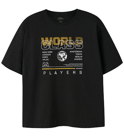 Name It T-shirt - NkmVictor - Black - World Class