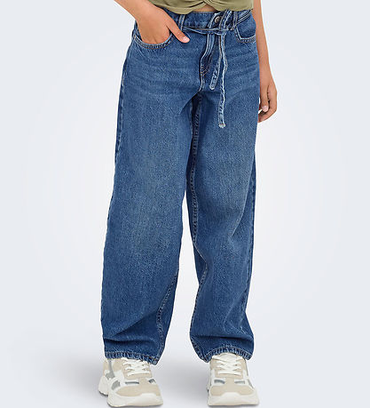 Kids Only Jeans - Straight - KogGianna - Medium+ Blue Denim