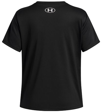 Under Armour T-shirt - Tech Varsity - Black w. Print