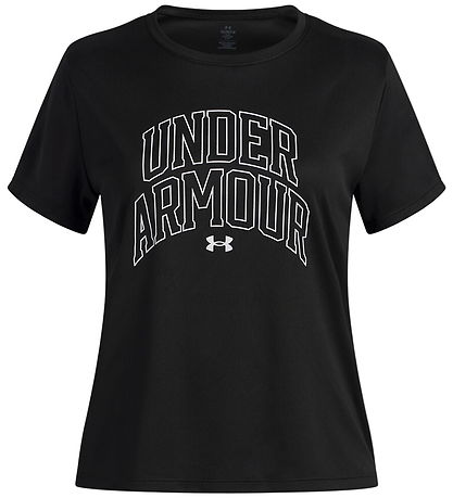 Under Armour T-shirt - Tech Varsity - Black w. Print