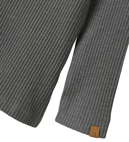 Lil' Atelier Blússa - Rib - NmmRajo - Slim - Poppy Fræ