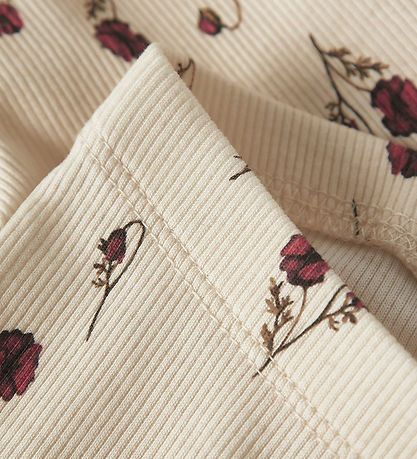 Lil' Atelier Leggings - Rib - NbfLavo - Turtledove