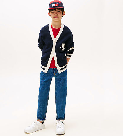 Tommy Hilfiger Cardigan - Prjónað - Varsity Grafík - Dark Næturm