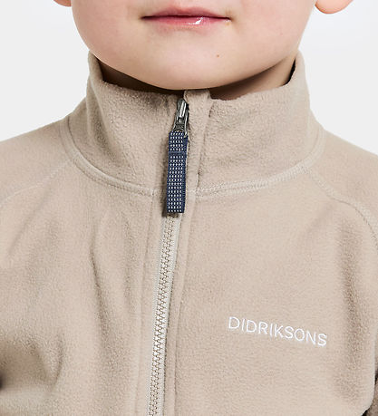 Didriksons Flísjakki - Monte - Strönd Drapplitað