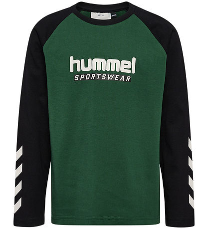 Hummel Stuttermabolur - hmlJr - Dark Green