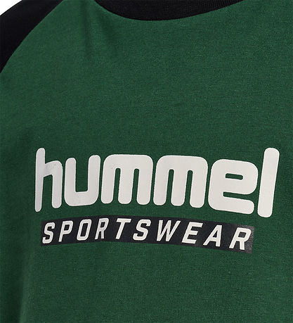 Hummel Stuttermabolur - hmlJr - Dark Green