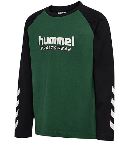 Hummel Stuttermabolur - hmlJr - Dark Green