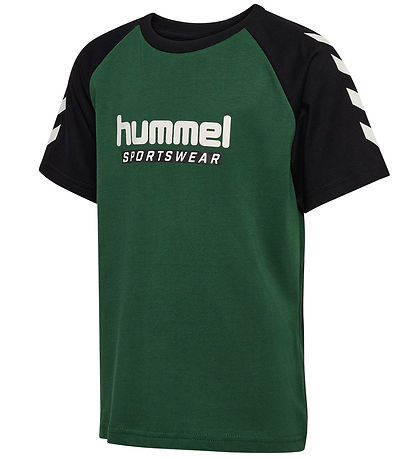 Hummel Stuttermabolur - HmlJr - Dark Green