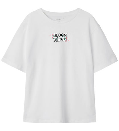 Name It T-shirt - NkfLonnie - Bright White w. Print