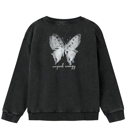 Name It Sweatshirt - NkfLiva - Black w. Print