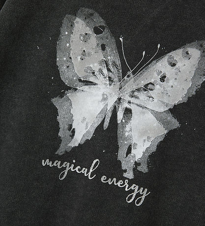 Name It Sweatshirt - NkfLiva - Black w. Print