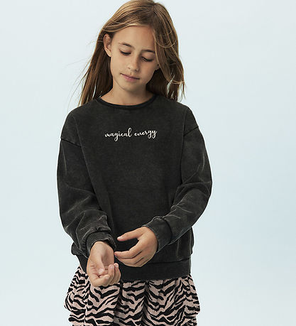 Name It Sweatshirt - NkfLiva - Black w. Print