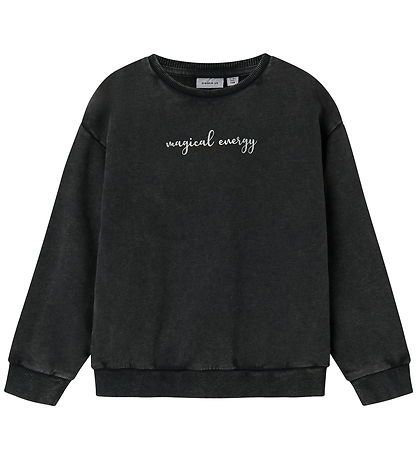 Name It Sweatshirt - NkfLiva - Black w. Print