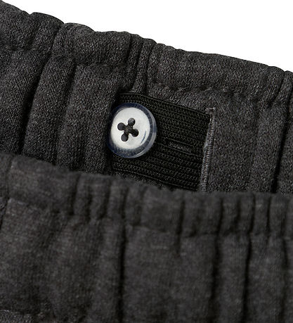 LMTD Joggingbuxur - Núll - NlnNizu - Dark Grey Melange