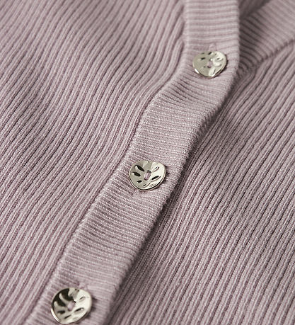 Name It Cardigan - Knitted - Rib - NkfLarenlise - Burnished Lila