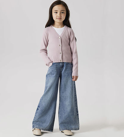 Name It Cardigan - Knitted - Rib - NkfLarenlise - Burnished Lila