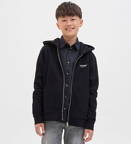Jack & Jones Cardigan - Noos - JjeSoho - Svart M. Lógó